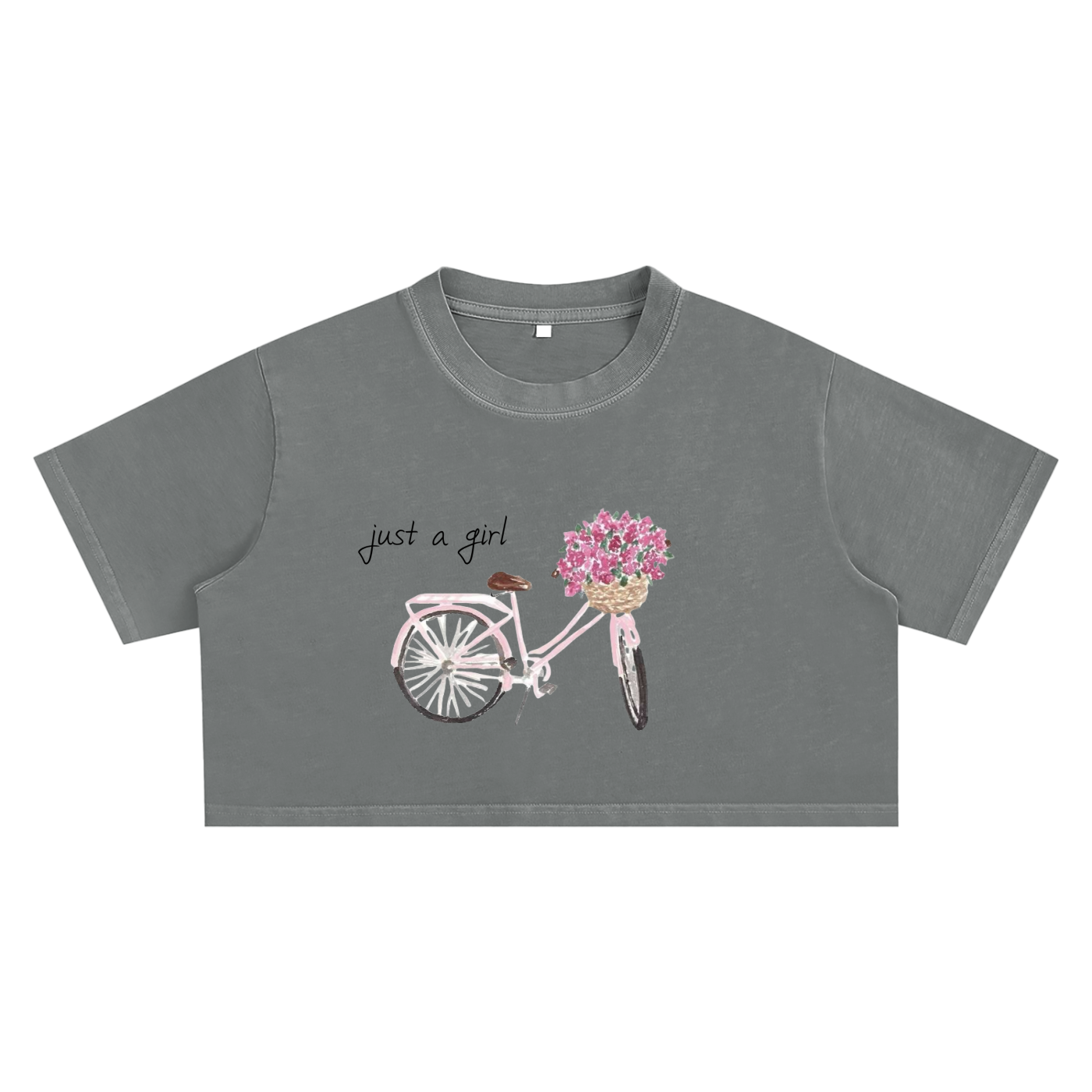 "Just a Girl" Crop Top