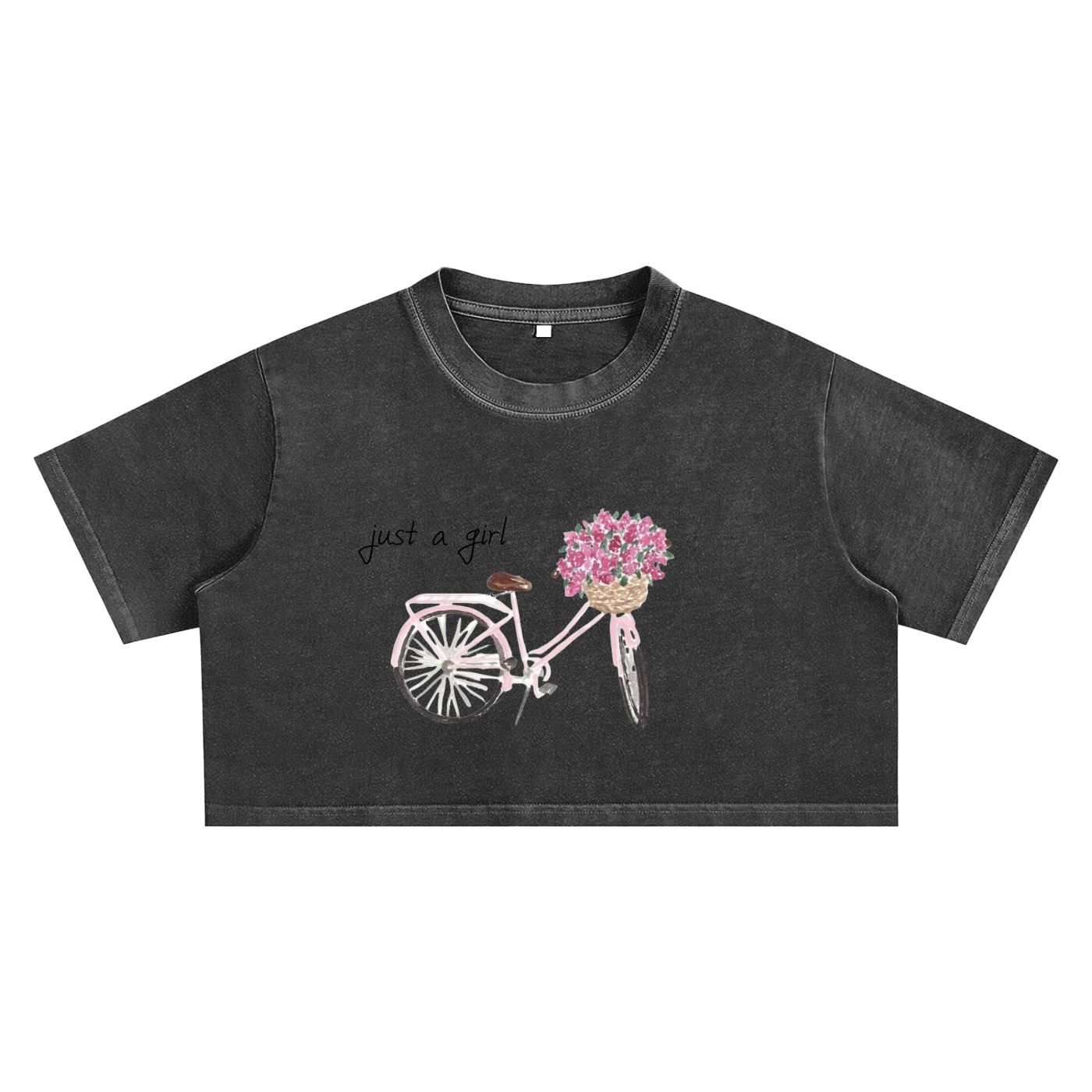 "Just a Girl" Crop Top