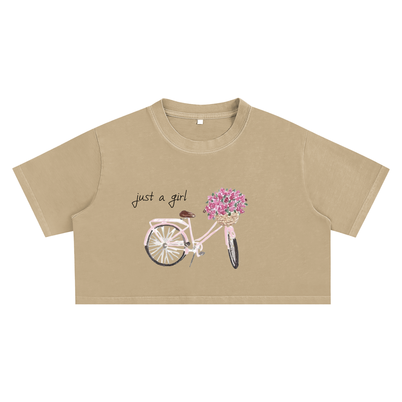 "Just a Girl" Crop Top