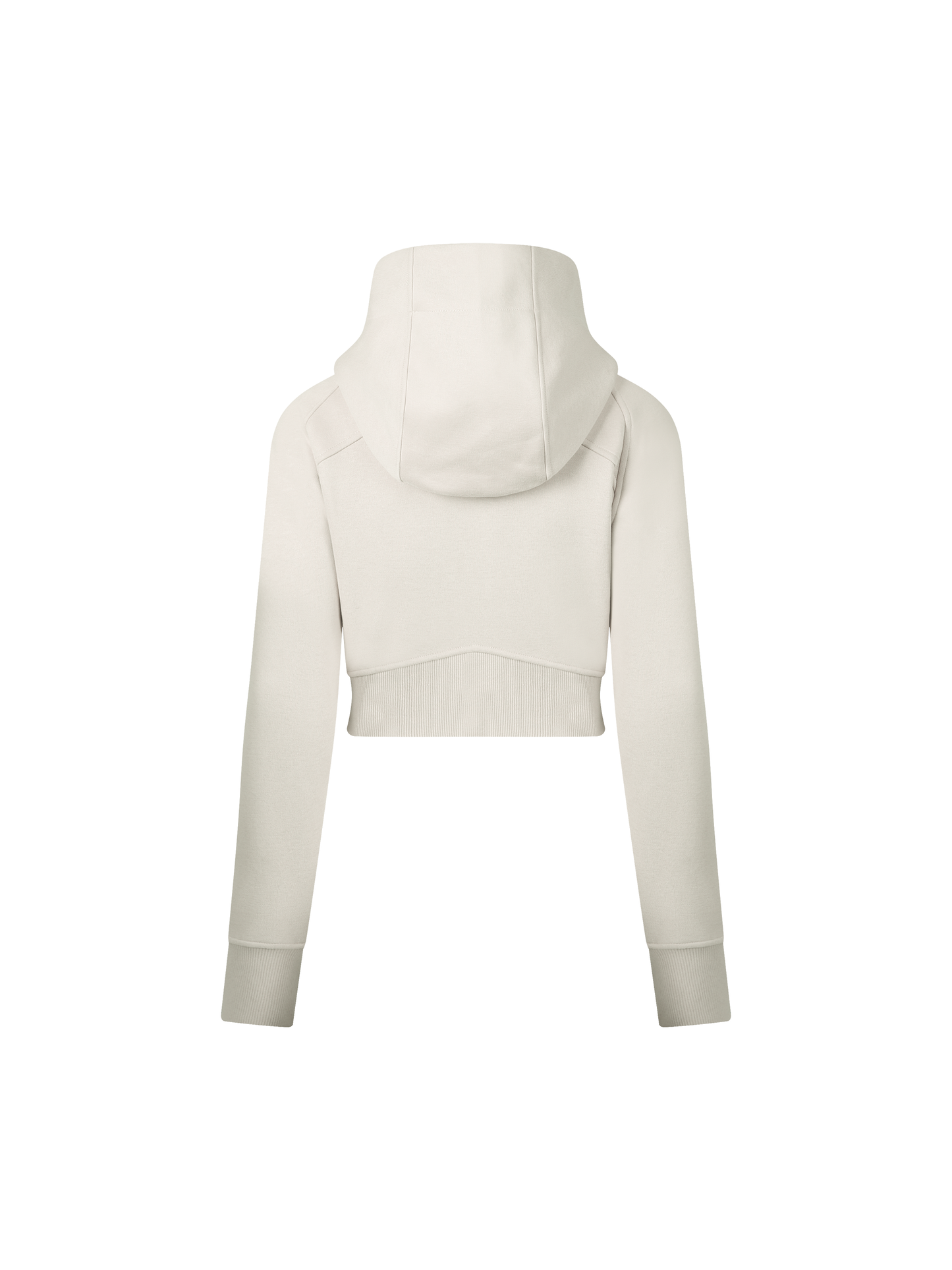 Blueberry Athletic Cropped Zip-Through Hoodie