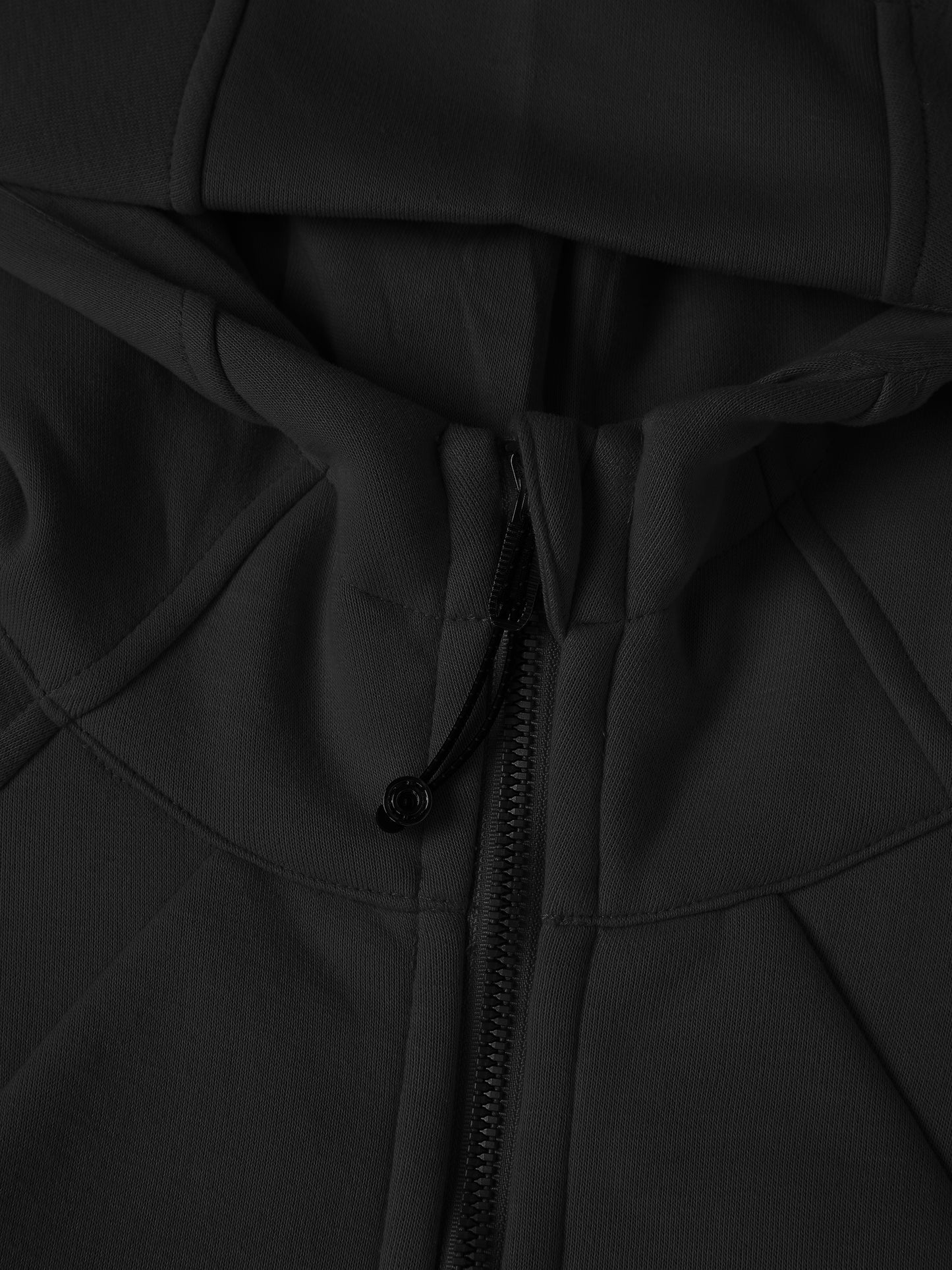 Blueberry Athletic Cropped Zip-Through Hoodie