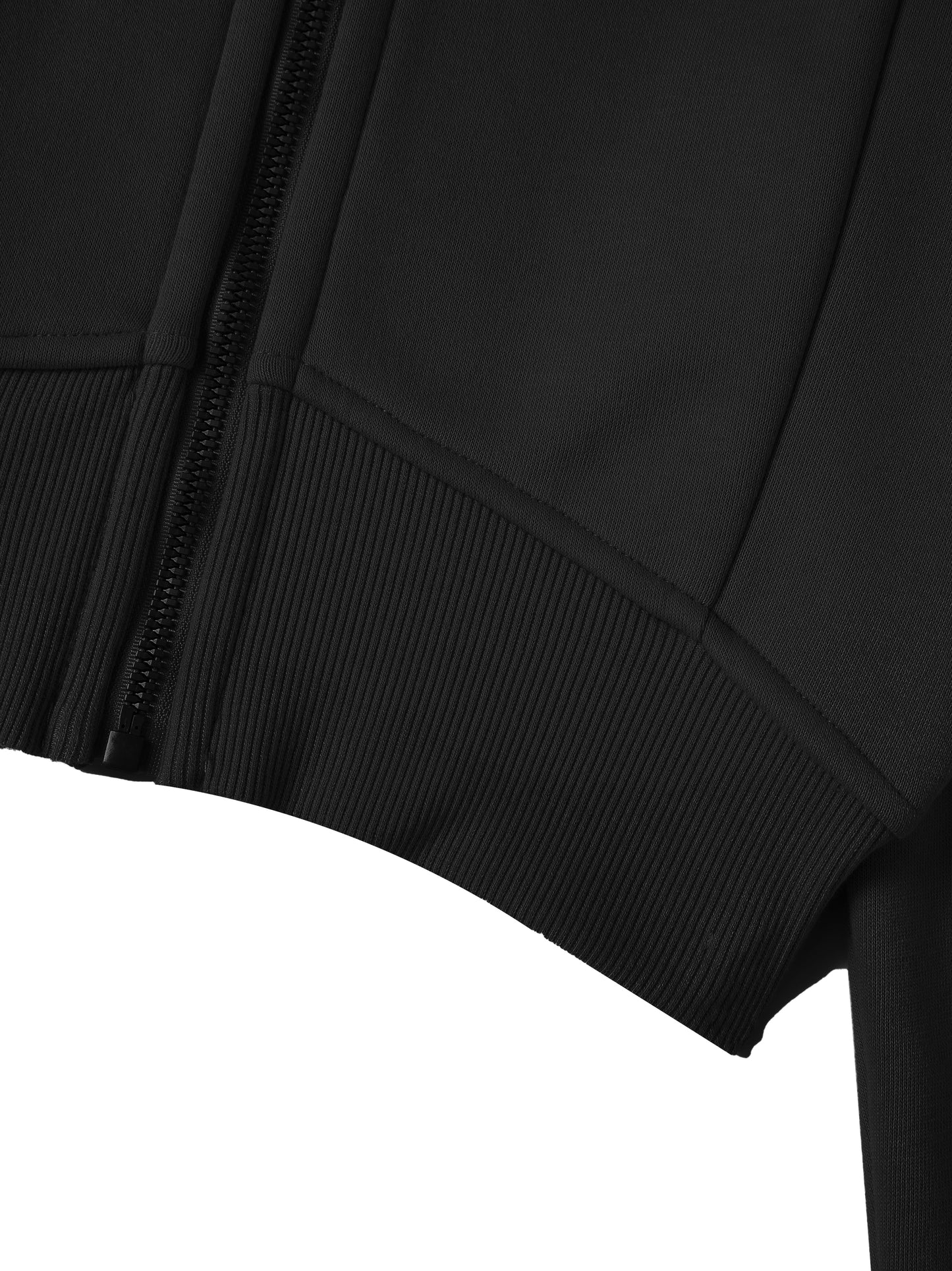 Blueberry Athletic Cropped Zip-Through Hoodie
